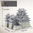 thumbnail image 2 of Piececool 3D Metal Puzzles For Adults, Himeji Castle - Japanese Architecture 3D Model Building Kits Creative Home Decoration Great Birthday, 2 of 4