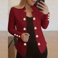 thumbnail image 2 of Wiyuqeen Women Lightweight Long Sleeve Blazer Casual Open Front Business Blazer Notched Collar Solid Slim Work Office Blazer, 2 of 10