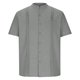 thumbnail image 4 of Ceisia Men's Stand-Collar Cotton-Linen Shirt Summer Loose Casual Short-Sleeve Button-Down Shirt Gray L Gifts, 4 of 6