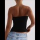 thumbnail image 5 of Top de Tubo Sin Tirantes con Espalda Descubierta y Doble Forro para Mujer, Estilo Y2K, para Salir en Verano de 2025 Negro L, 5 of 9