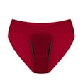 thumbnail image 2 of felwors Underwear Women Pack Women'S Solid Color Large Size Leak Proof Conservative Low Waist Breathable Briefs for Women(Red, XS), 2 of 4