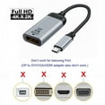thumbnail image 5 of CY USB-C Type C to Displayport Monitor DP Cable Adapter 4K 2K 60hz for Tablet Phone Laptop, 5 of 7