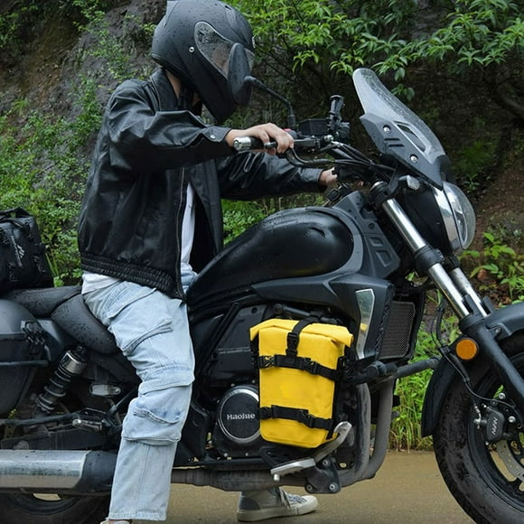 Ruiboury Motorcycle Bag Bag Multi Functional Motorcycle Bag Large Capacity Motorcycle Bag Easy Functional Saddle Bag Bag black 10l