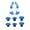 Blue, variant on 10Pcs Thumbstick Grip Joystick Analog for Game Controller Thumb Grip with Back Paddle Replacement Thumb Sticks