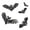 Black, variant on THOPBPRK Hanging Bat Decoration Glow In The Dark Bat String Creepy Flying Bats Pendant Halloween Prank Props Festive Party Wall Window Decor Haunted House Outdoor Tree Supplies , 1Pack Black