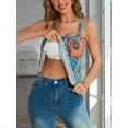 thumbnail image 5 of Charmo Womens Flowy Pleated Camisole Built in Bra Adjustable Straps Loose Tank Tops S-3XL, 5 of 6