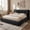 Black, variant on EnHomee Cloud Bed Frame King Size Boucle Platform Bed Frame with Button Design Headboard & Round Corner,Beige