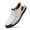 White, variant on GREKS Men's Handmade Leather Slip-On Loafers, Casual Comfortable Driving Shoes