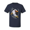 thumbnail image 2 of Torn Ripped Eagle Claws Animal Lover Men's Graphic T-Shirt, Navy, X-Large, 2 of 3