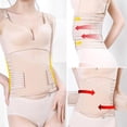 thumbnail image 2 of Faja moldeadora de cintura elástica, control de abdomen, deportiva, adelgazante, faja para el vientre Beige XL, 2 of 9