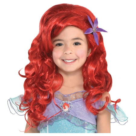 Suit Yourself Long Ariel Wig for Kids, The Little Mermaid, Halloween Costume Accessories, One