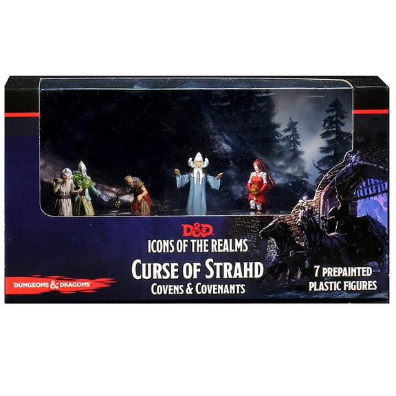 D&D Icons of the Realms: Curse of Strahd - Covens & Covenants Premium Box Set - 7 Miniatures, Prepainted