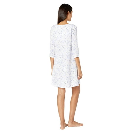 Carole Hochman Soft Jersey 3/4 Sleeve Sleepshirt Lilac Floral