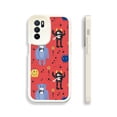 thumbnail image 1 of "Protege tu iPhone con una divertida y colorida funda mate de dibujos animados de doble capa para teléfono", 1 of 4
