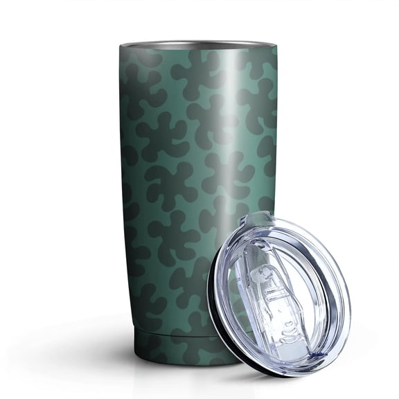 Camouflage 20oz Coffee Tavel Tumblers, Stainless Steel Mobile Tumbler, Vacuum Insulated Coffee Mug with Lid, Spill-Proof Travel Cup for Hot & Cold Drinks