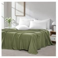 thumbnail image 2 of 2-Pack Flat Sheets Only, Twin Size Hotel Quality Bed Sheets, 66" x 96" Twin Top Sheet Stays Tucked on Deep Mattresses, Matching Flat Sheet Set of 2, Sage Green, 2 of 4