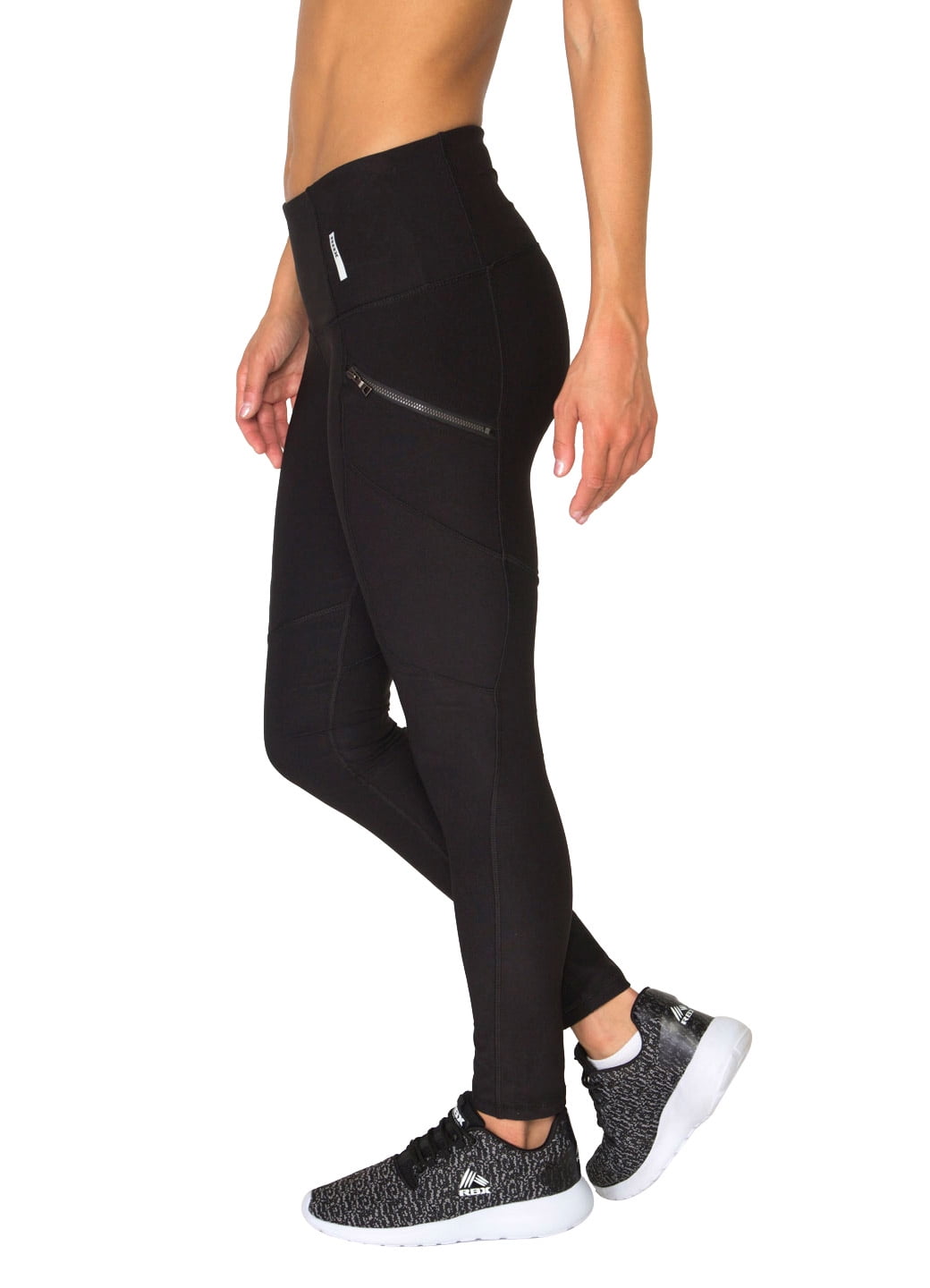 RBX Active Women's Full Length Fashion Legging with Zipper Side
