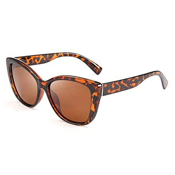 FEISEDY Polarized Vintage Sunglasses American Square Jackie O Cat