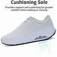 thumbnail image 5 of GOOBON Wide Toe Box Walking Shoes Womens Arch Support Orthotic Sneakers Plantar Fasciitis Tennis Running Shoes Fashion Sneakers for Foot Pain Relief US 6-11, 5 of 7
