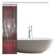thumbnail image 2 of MYPOP Red Landscape Tree Shower Curtain, Mystical Red Forest Galaxy Night Polyester Decorative Bathroom Shower Curtain Set with Hooks, 66 X 72 Inches Long, 2 of 2