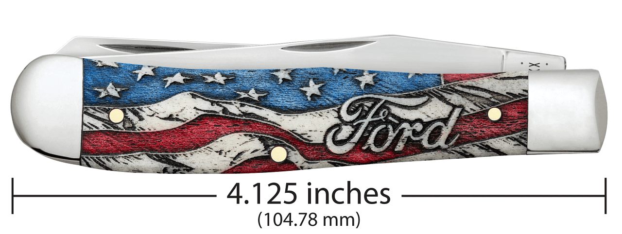Case XX Knives Case Ford Mustang Trapper Folding Knife and Zippo Lighter Gift Set CA14331