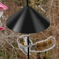thumbnail image 3 of 18-inch  Wrap Around Squirrel Baffle Anti Rust Raccoon Proof Bird Feeder Station Protection Guard hook style(PVC), 3 of 9