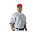 thumbnail image 1 of N4214 JERSEY DE BÉISBOL WARP PARA HOMBRE A4 GRIS/MARINO 3XL Nave de la gota A4 N4214, 1 of 1