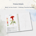 thumbnail image 4 of OUCLEYE Watercolor Workbook for Beginners, 300gsm Watercolor Paper Watercolor Painting Practice Book with 10 Colors Solid Pigment Paint Set and Painting Brush, 3 Themes for Adults New Painters, 4 of 8