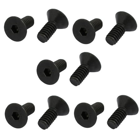 

1/4-20 x 5/8 Alloy Steel Flat Head Hex Socket Cap Screw 10Pcs