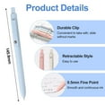 thumbnail image 5 of Morandi Series Neutral Pens - 5 Pieces Fine Point Gel Pens with Classic Design, 5 of 5