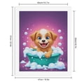 thumbnail image 2 of Paint by Numbers Kit for Adults, Happy Puppy Bath Time Paint by Numbers, Easy Paint by Numbers Kit for Adults Beginner, DIY Adult Paint by Number Kits on Canvas, 12x16in Home Decor, 2 of 7