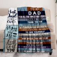 thumbnail image 2 of LHSHID Birthday Gifts for Dad Blanket Flannel Soft and Comfortable Anti static Bed Sofa Blanket 50x60in, 2 of 5