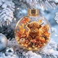 thumbnail image 5 of 2026 Christmas Home Party Decoration Fall Ornament Forest Wildlife In Glass Ball Hanging Ornament Pumpkin Maple Leaf Thanksgiving Christmas Tree Decor Christmas Celebration Party Supplies, 5 of 7