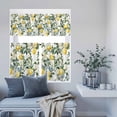 thumbnail image 6 of 3 Piece Kitchen Curtains and Valances Set Lemon Fruit Cafe Curtains 36 Inch Length Vintage Tree Leaf Branch Flower Floral Valance & Tier Curtain for Living Room Bedroom Small Window 54"x18"+27"x36"*2, 6 of 6
