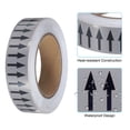 thumbnail image 3 of Unique Bargains Directional Flow Arrow Tape 1-3/16'x65', Adhesive Pipe Identification Marking Stickers, Black on Gray 2 pack, 3 of 5