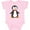 AD-Pink, variant on Inktastic Cute Penguin, Penguin With Red Bow Tie Boys or Girls Baby Bodysuit