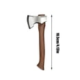 thumbnail image 3 of Stainless Steel Wood Splitting Axe, Tiny Handcrafted Outdoor Implement with Natural Wooden Shaft, Camping Hatchet for Backpacking Trips, Log Chopping and Survival Hatchet Duties,, 3 of 7