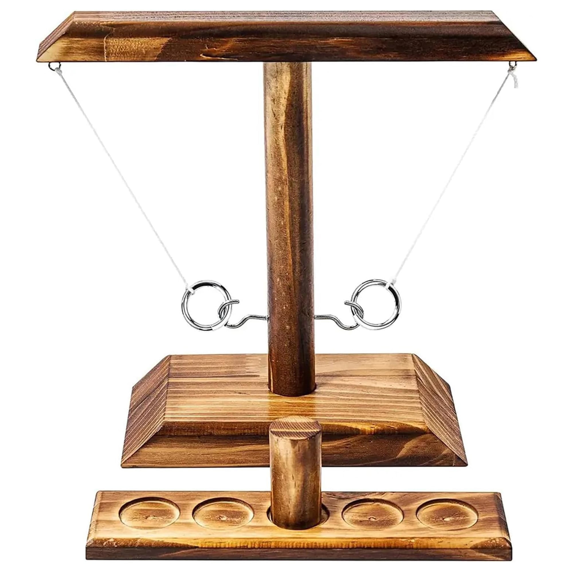 Bolaball: Wooden Hook & Ring Toss Game