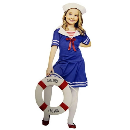 Child size Sea Sweetie Girl Sailor Costume - 3 sizes