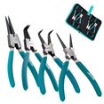 thumbnail image 1 of LIBRATON Snap Ring Pliers Set, 7-Inch Heavy Duty Internal/External Circlip Pliers Kit with Straight & Bent Jaw Tips, Spring-Loaded for Reta, 1 of 9