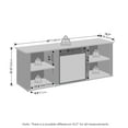 thumbnail image 3 of Furinno Jensen No Heat Decorative Electric Fireplace TV Stand, Entertainment Center for TV up to 60 inch, Americano, 3 of 7