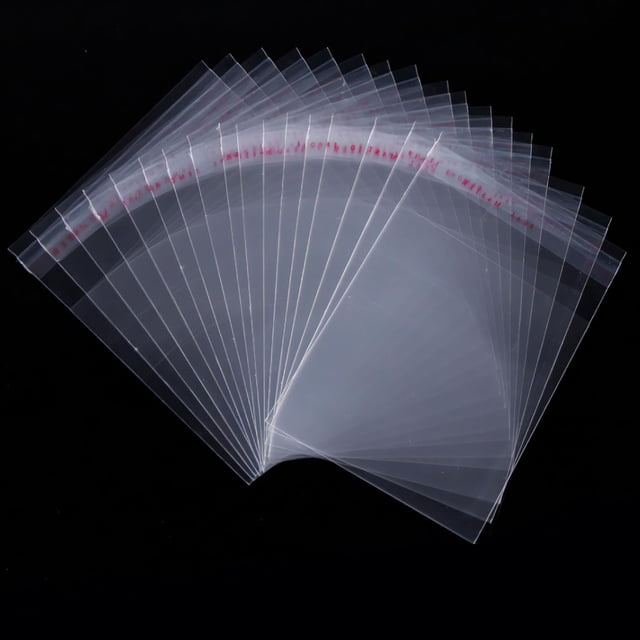 EcoNesxp Inch Self Adhesive Resealable Cellophane Cookie Bags Clear Self-Sealing Cellophane Bags Transparent 4x6 Individual Candy Bags for Cookie Packaging 200PCS