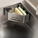 thumbnail image 1 of Escurridor de cocina multifuncional sin perforaciones, estante de almacenamiento lateral for fregadero, escurridor de esponja de trapo, 1 of 2
