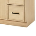 thumbnail image 4 of Ariel Kelly 60 Inch Single Oval Sink Bathroom Vanity With Carrara White Quartz Countertop 1.5 Inch Edge In White Oak, 4 of 12
