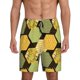 thumbnail image 1 of Balery Bee honey Pantalones cortos de pijama de punto de algodón para hombre con cinturilla y bolsillos-Large, 1 of 6