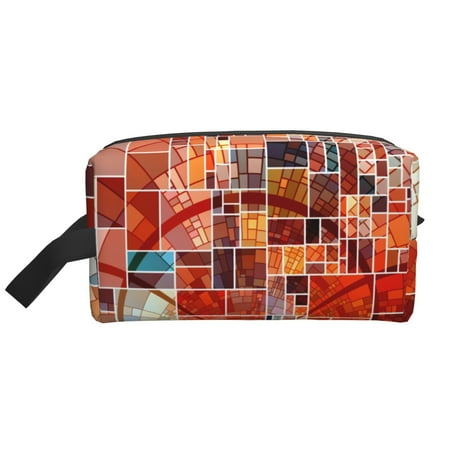 XMXT Large Capacity Makeup Bag  Marble Aesthetic Print Storage Bags Travel Toiletry Cosmetic Bag for Women Men
