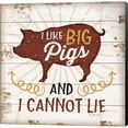 thumbnail image 1 of Great Art Now Big Pigs by Jennifer Pugh, Canvas Wall Art, 24W x 24H, 1 of 2