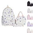 thumbnail image 4 of Coquette Bow Backpack for Women Pink Bow 3pcs Backpack Set Kawaii Backpack Large Capacity for College Middle High School Casual Travel Daypack,Blue, 4 of 4