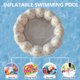 thumbnail image 3 of Piscina inflable para niños forma de pétalo de natación PVC remo para bebés estampado redondo (cabeza de oso) JShteea El nuevo, 3 of 8
