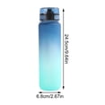 thumbnail image 3 of Taza de agua para deportes al aire libre de gran capacidad, taza portátil de Color degradado con vaso de plástico de alto valor, hebilla de bloqueo, taza que rebota, 3 of 3